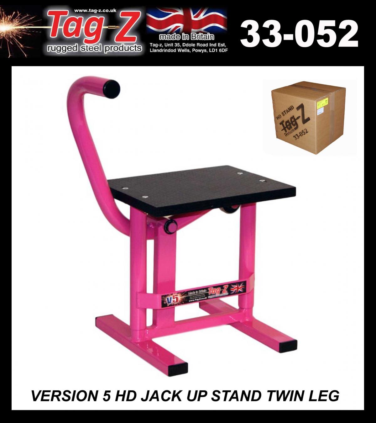 HD JACK-UP-STAND TWIN LEG v5, MX & ENDURO 125>625CC BIKES, LARGE STAND 440mm HIGH MX thumbnail 2