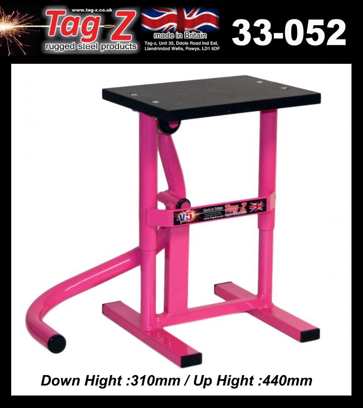 HD JACK-UP-STAND TWIN LEG v5, MX & ENDURO 125>625CC BIKES, LARGE STAND 440mm HIGH MX thumbnail 3