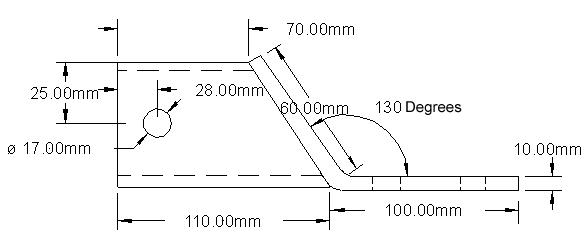 B.MOUNT 00mm DROP 2 HOLE, ATV UTV QUAD HITCH MOUNT thumbnail 2