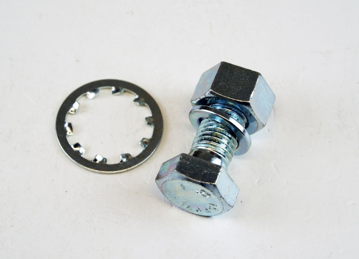 3/4x2 BOLT NUT WASHER BZP image 1