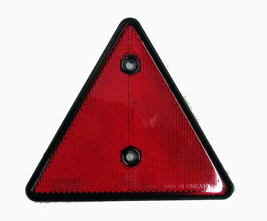 RED REFLECTIVE TRIANGLE EACH, SCREW ON TRAILER image 1