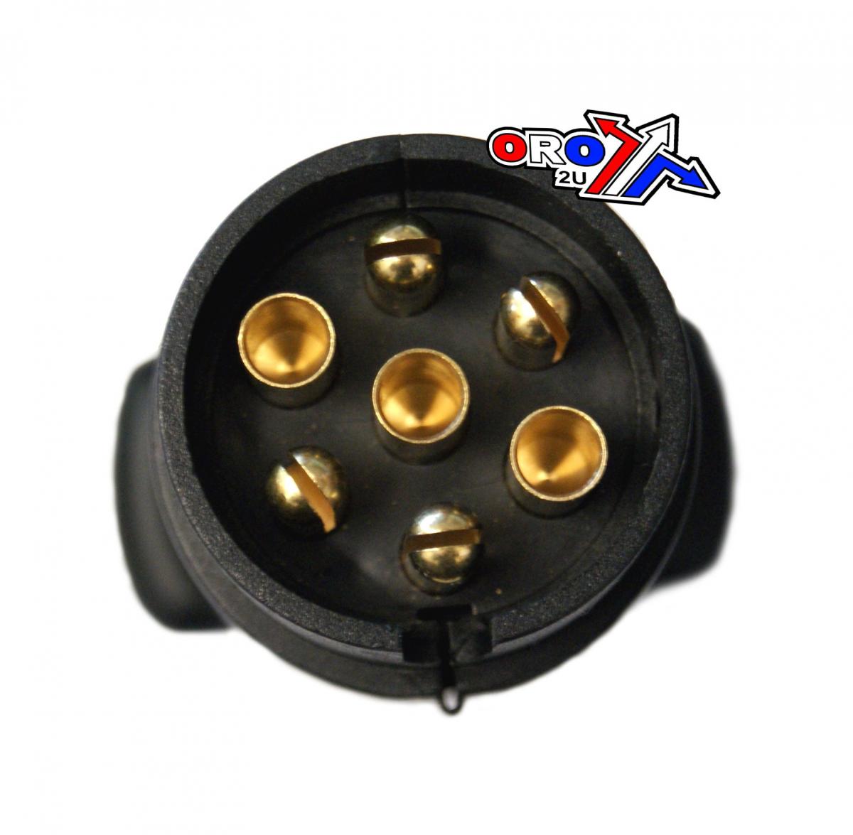 7 PIN PLUG PLASTIC TERMINAL, TRAILER7PIN PLUG / EACH, RE 6001 thumbnail 2