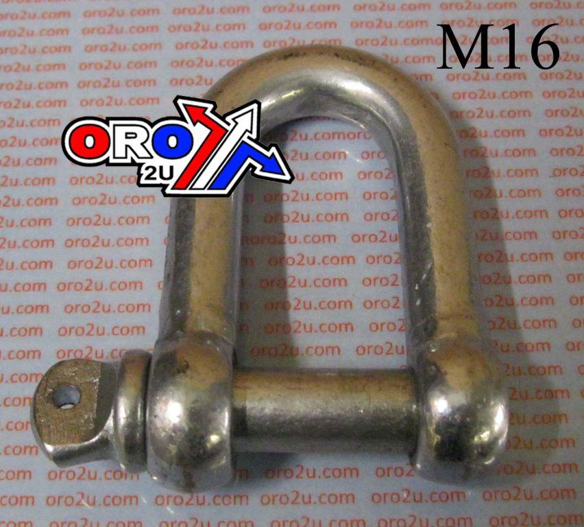 EACH SHACKLE M16 WIRE ROPE STRAP, D SHACKLE 5042 image 1