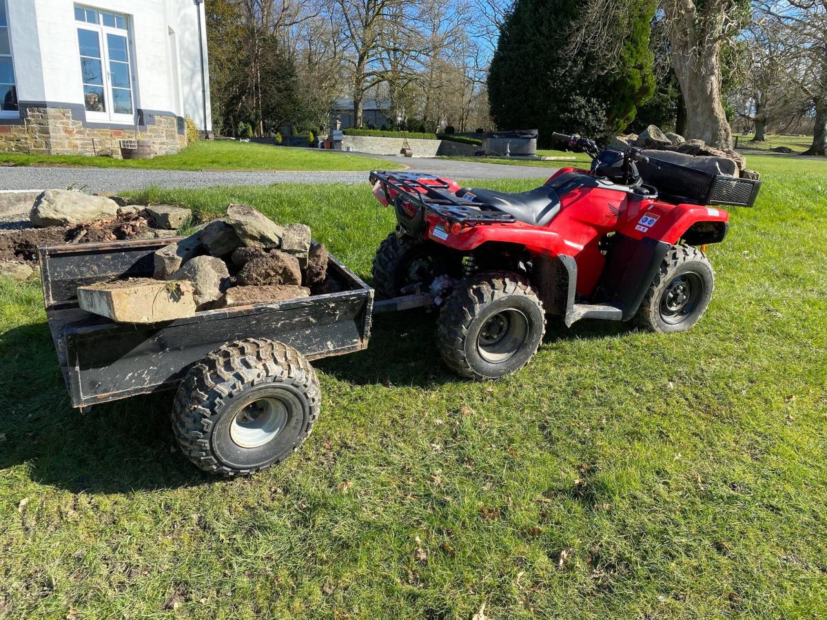 ATV BOX TRAILER 600KG 2Wheel, QUAD BIKE TRAILER / BLACK, EXTRA CARRIAGE CHARGE!! thumbnail 9