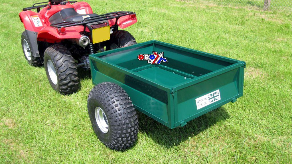 ATV BOX TRAILER 600KG 2WHEEL QUAD BIKE TRAILER GREEN EXTRA CARRIAGE CHARGE!! thumbnail 2