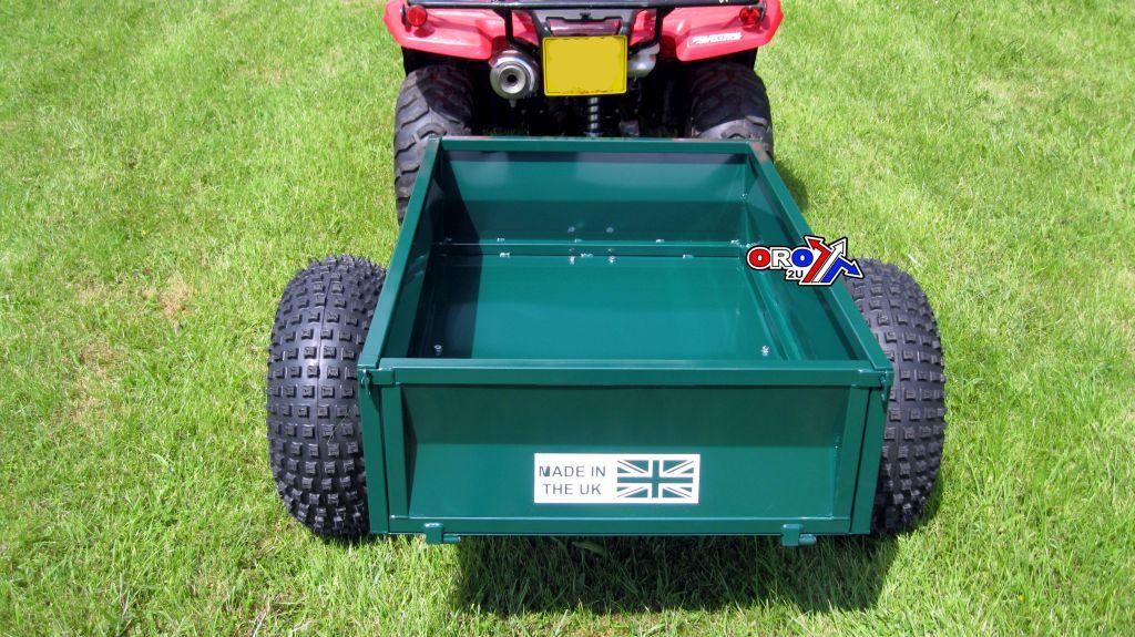 ATV BOX TRAILER 600KG 2WHEEL QUAD BIKE TRAILER GREEN EXTRA CARRIAGE CHARGE!! thumbnail 3