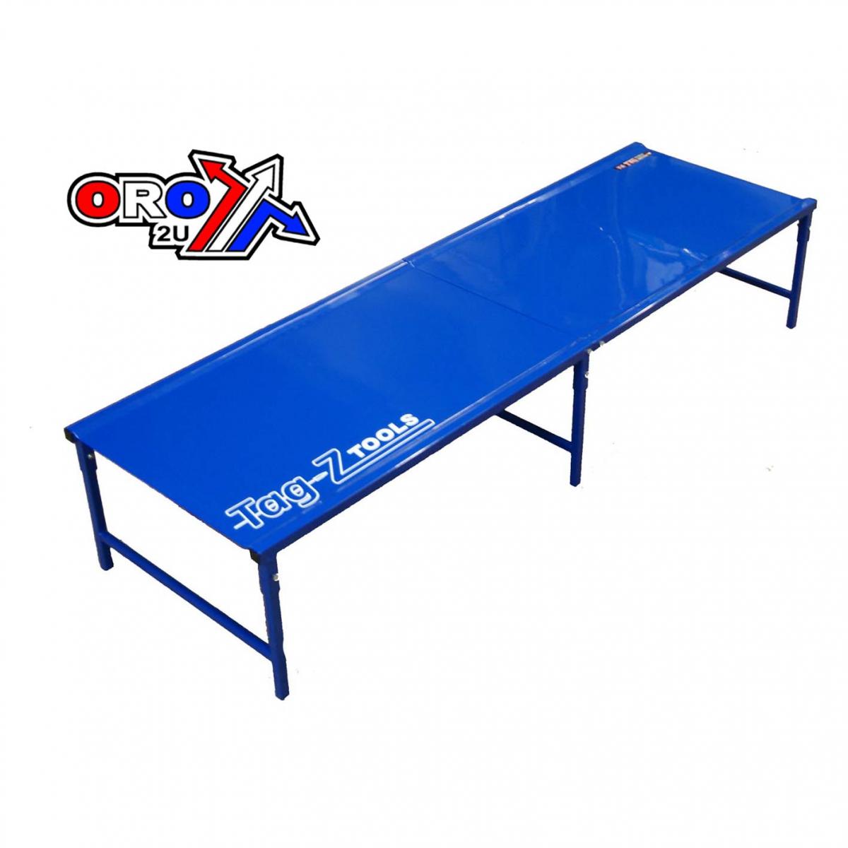 MOTORCYCLE WORKBENCH 440, YZ BLUE, BIKE WORK BENCH, 42kg FREIGHT CHARGE L115xH20xW70cm thumbnail 2