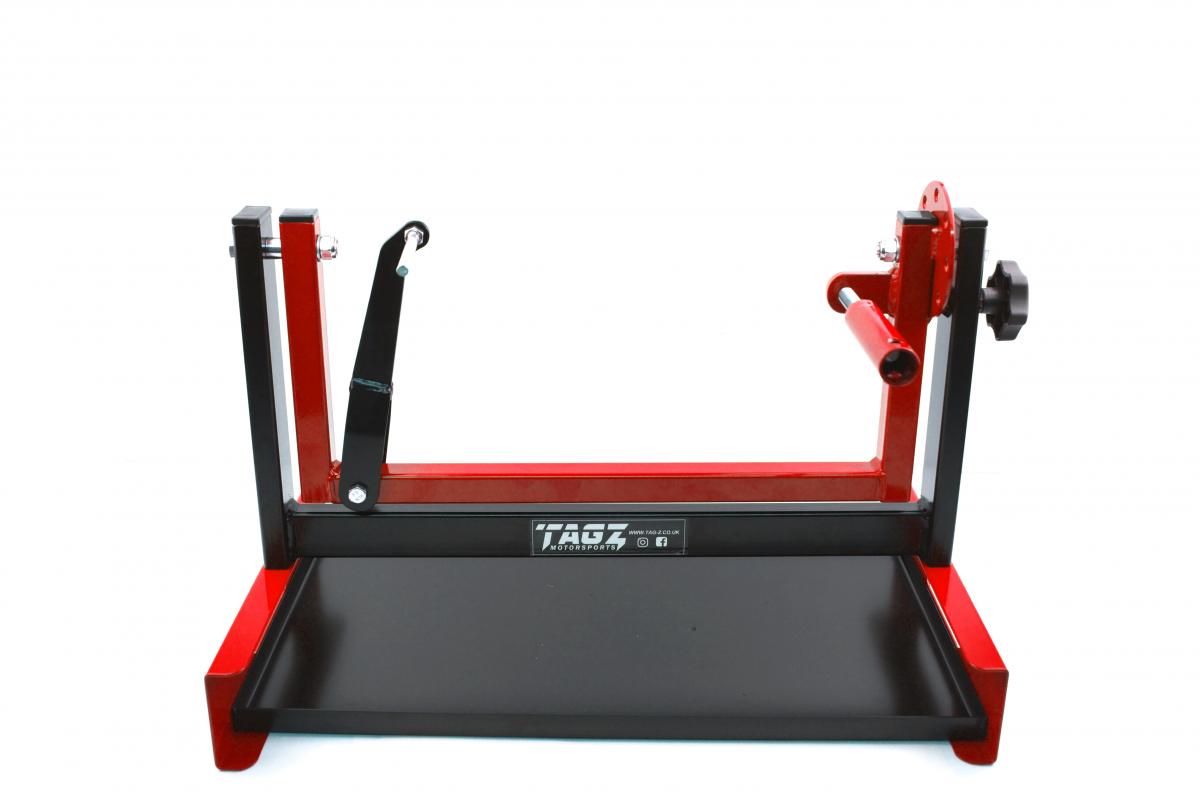 ENGINE HOLDER & PAN REBUILD MK2, RED & BLACK ENGINE STAND thumbnail 2
