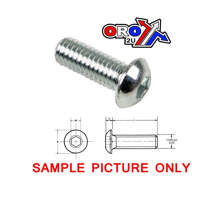 M8x70 BUTTON HEAD BOLT BZP image 1