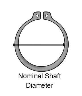 EXTERNAL CIRCLIPS 19MM BLACK, EXT 19MM SHAFT 08-336, !!!!! FOR KITS ONLY !!!!! image 1