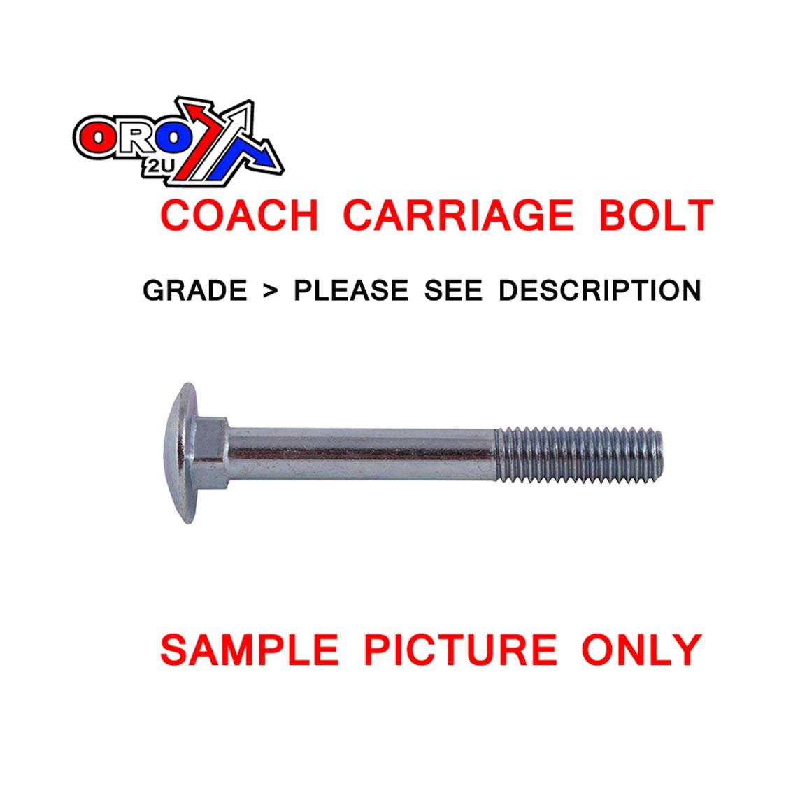 M12x150 COACH CARRIAGE BOLT image 1