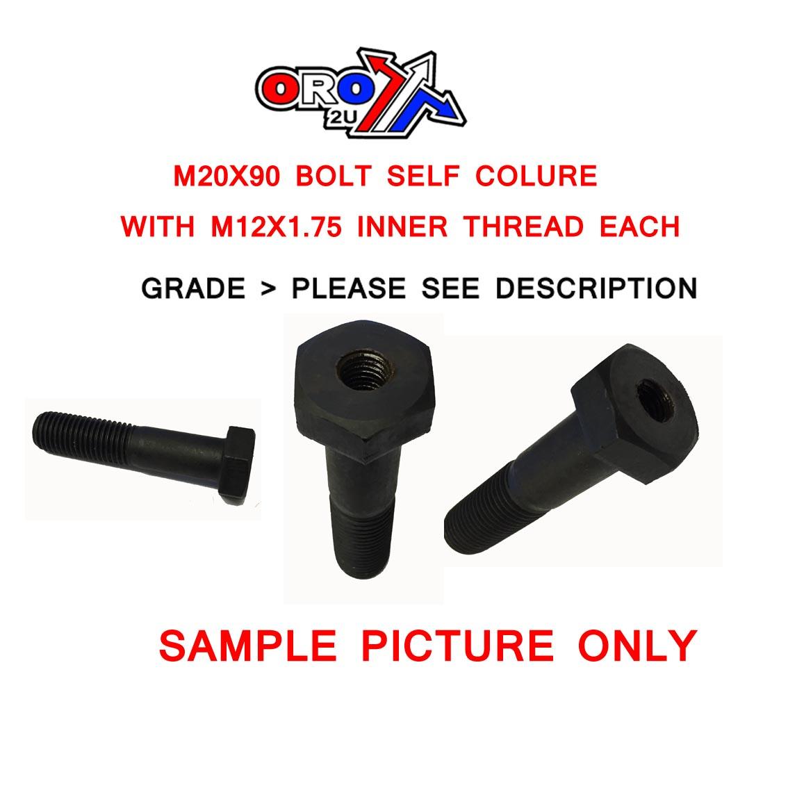 M20X90 BOLT INNER THREAD M12, EACH image 1