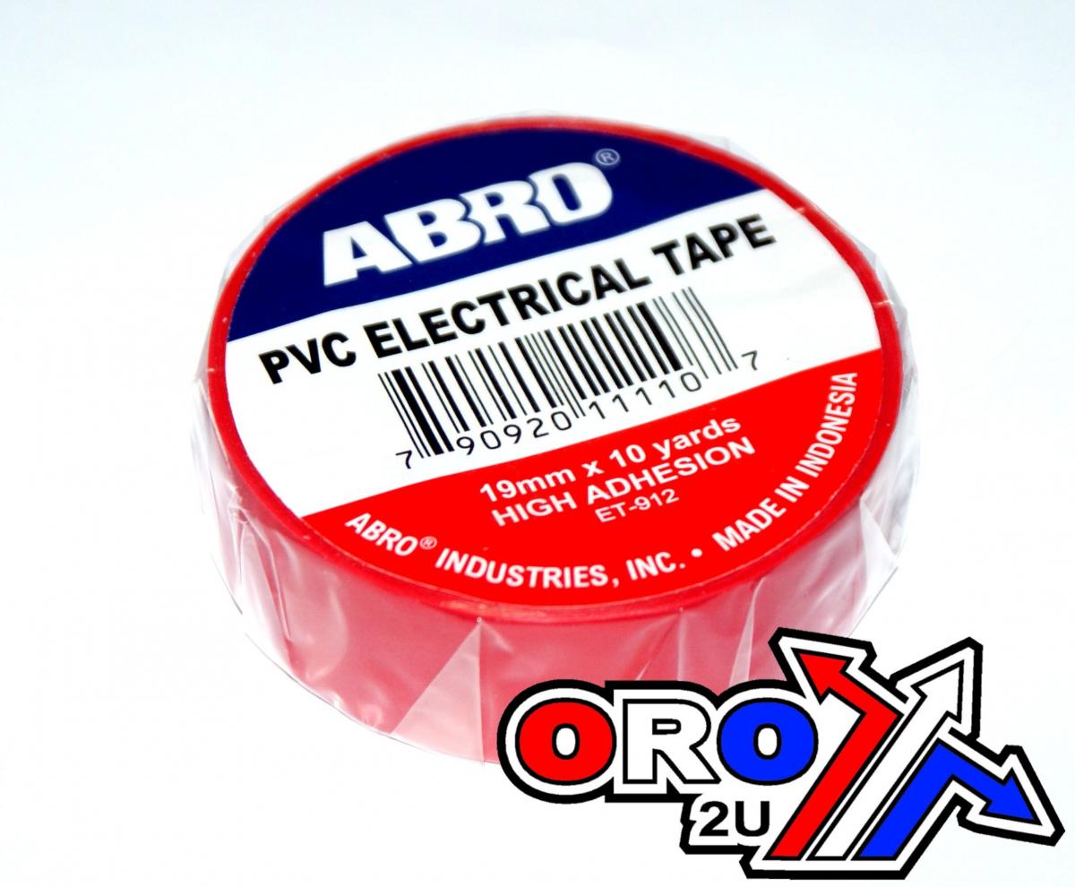 Red PVC Electrical Insulation Tape 19mm x 10 yards thumbnail 3