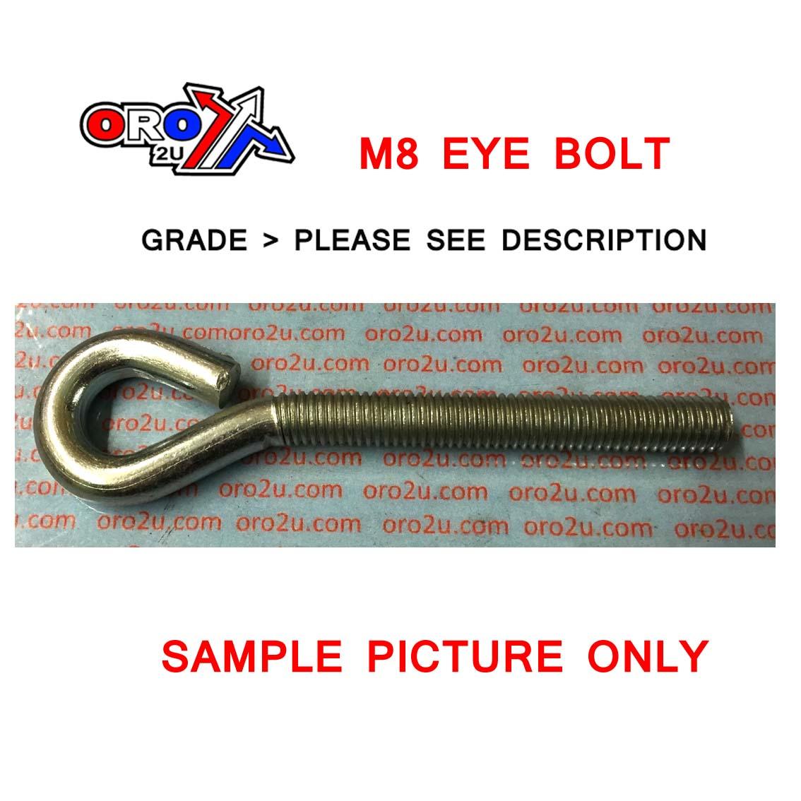 M8x60 EYE BOLT BZP EACH image 1