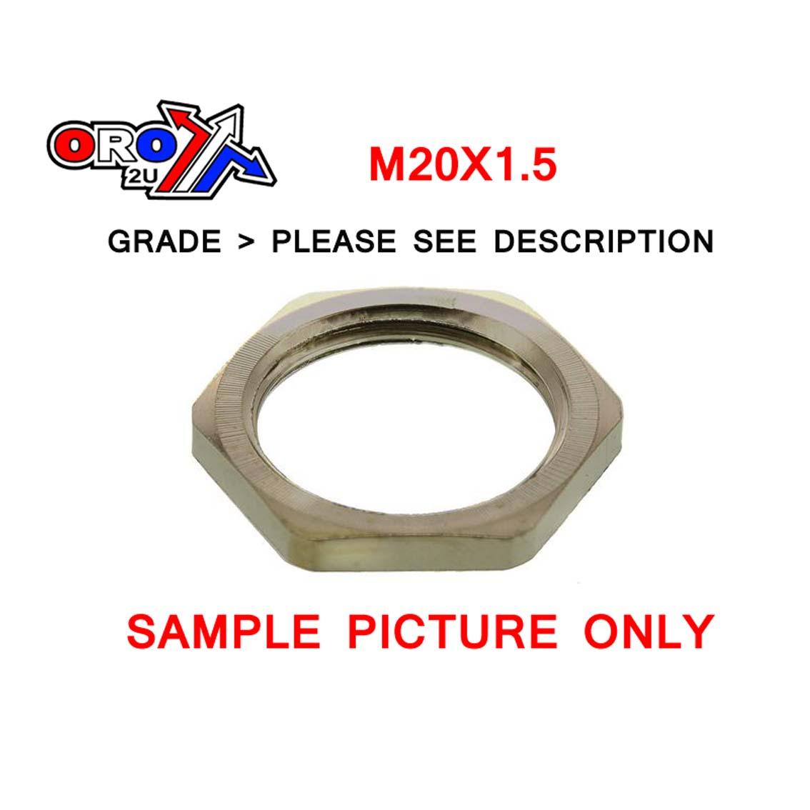 M20x1.5 LOCK NUT BZP EACH, 7067858 image 1