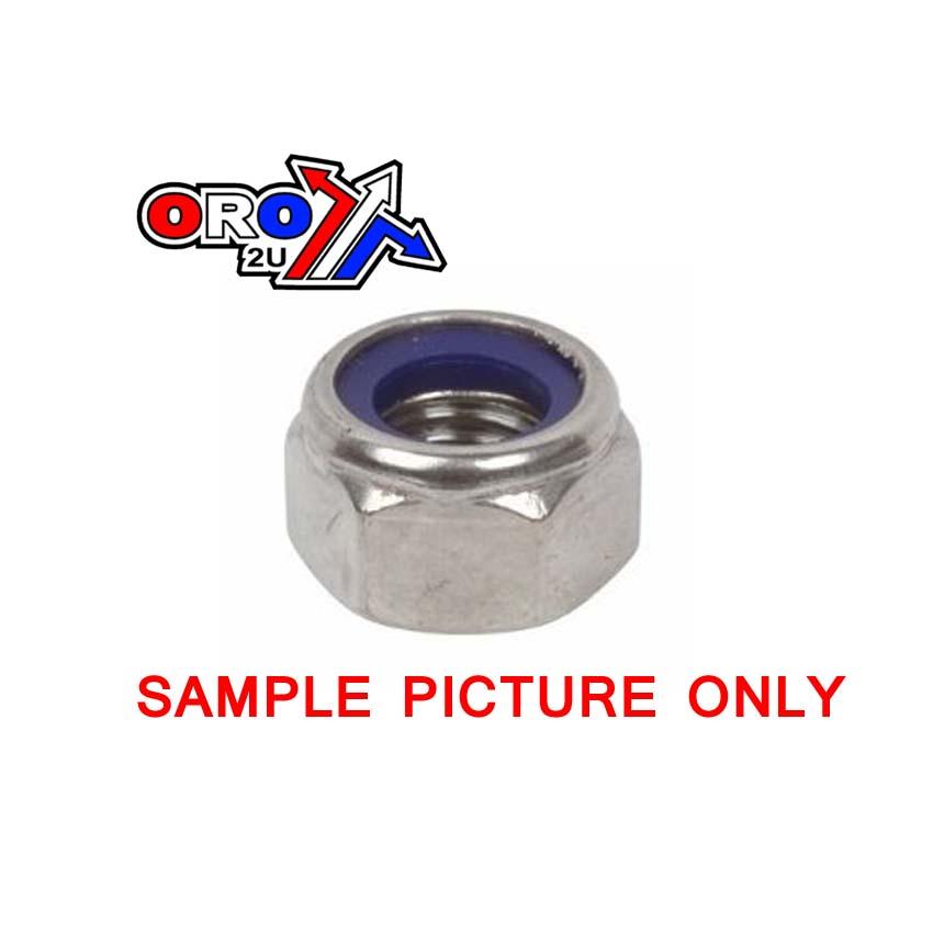 M6 NYLON LOCK NUT BZP, REGULAR 8x10 image 1