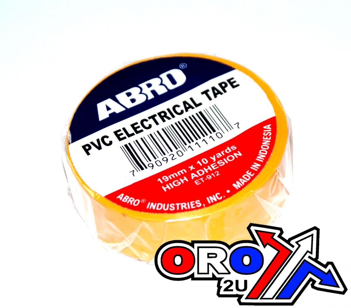 Yellow PVC Electrical Insulation Tape 19mm x 10 yards thumbnail 2
