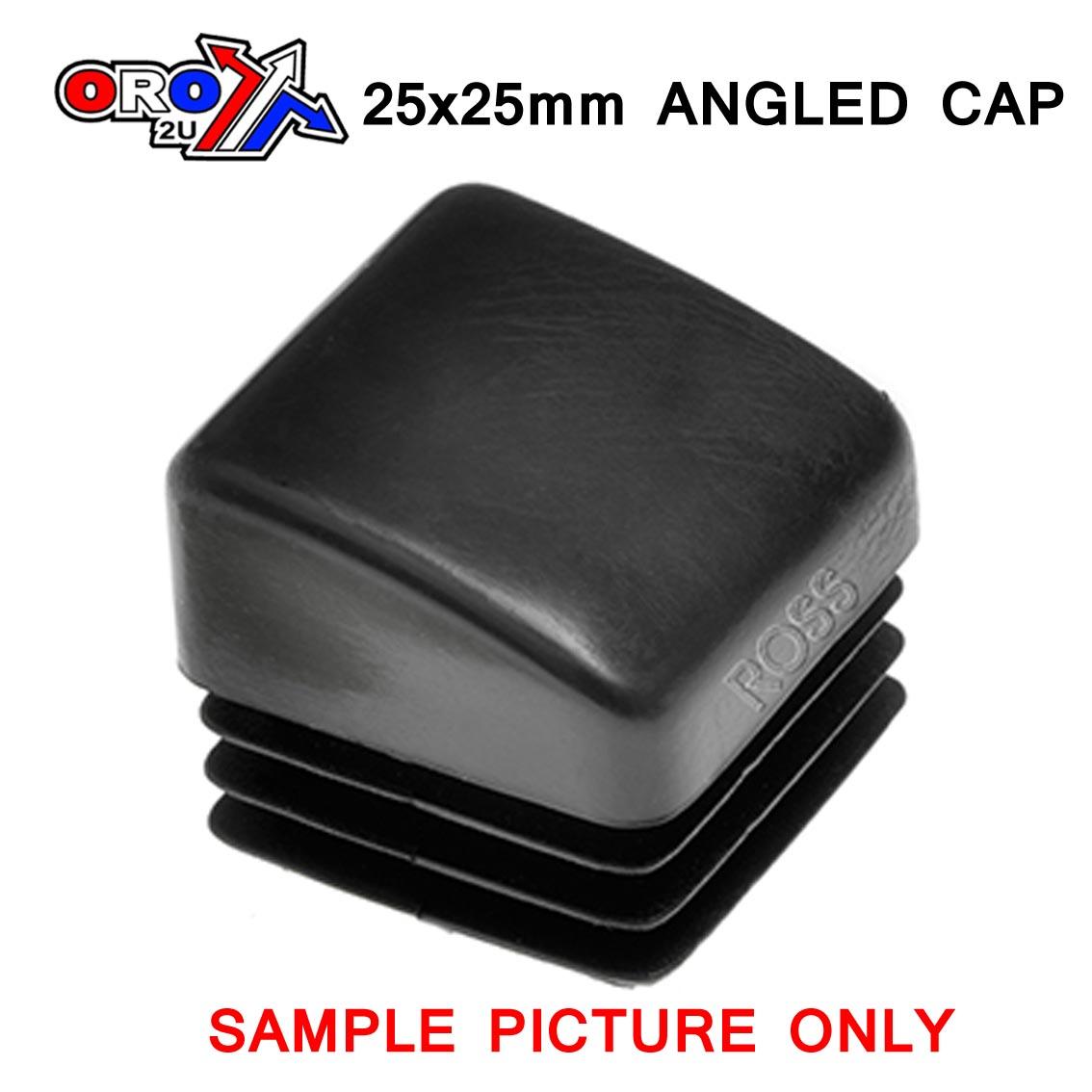 25x25 ANGLE GLOSS BLACK CAP image 1