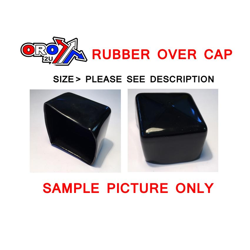 40x40 RUBBER OVER CAP G/BK image 1