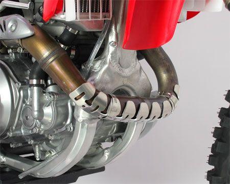 HEADER PIPE PROTECTOR 4stk., FINISH: ANODIZED BLACK, FIR BRAND 4 Stroke Exhaust Guard thumbnail 2