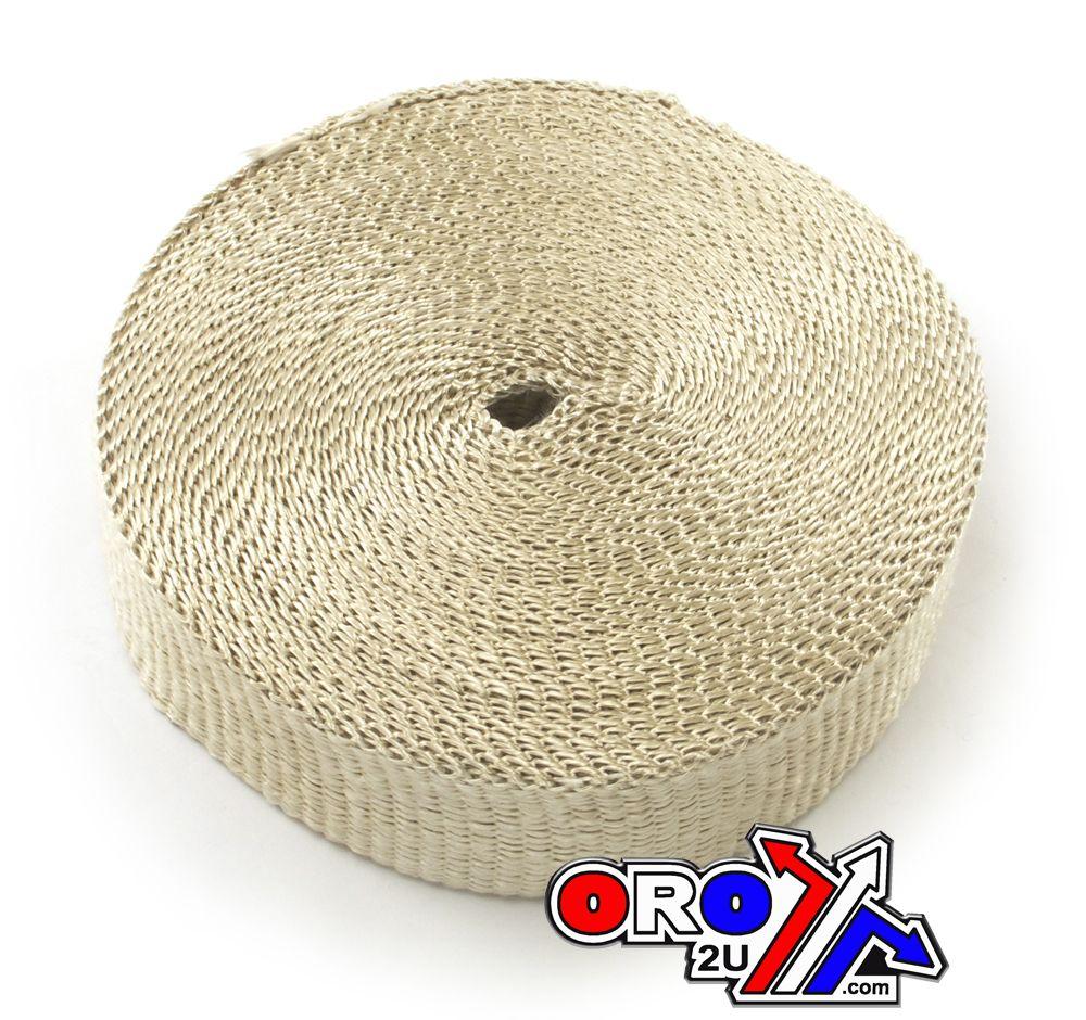 1x50' TAN EXHAUST WRAP, Manifold Downpipe High temperature Tape, HX500-1000 thumbnail 2