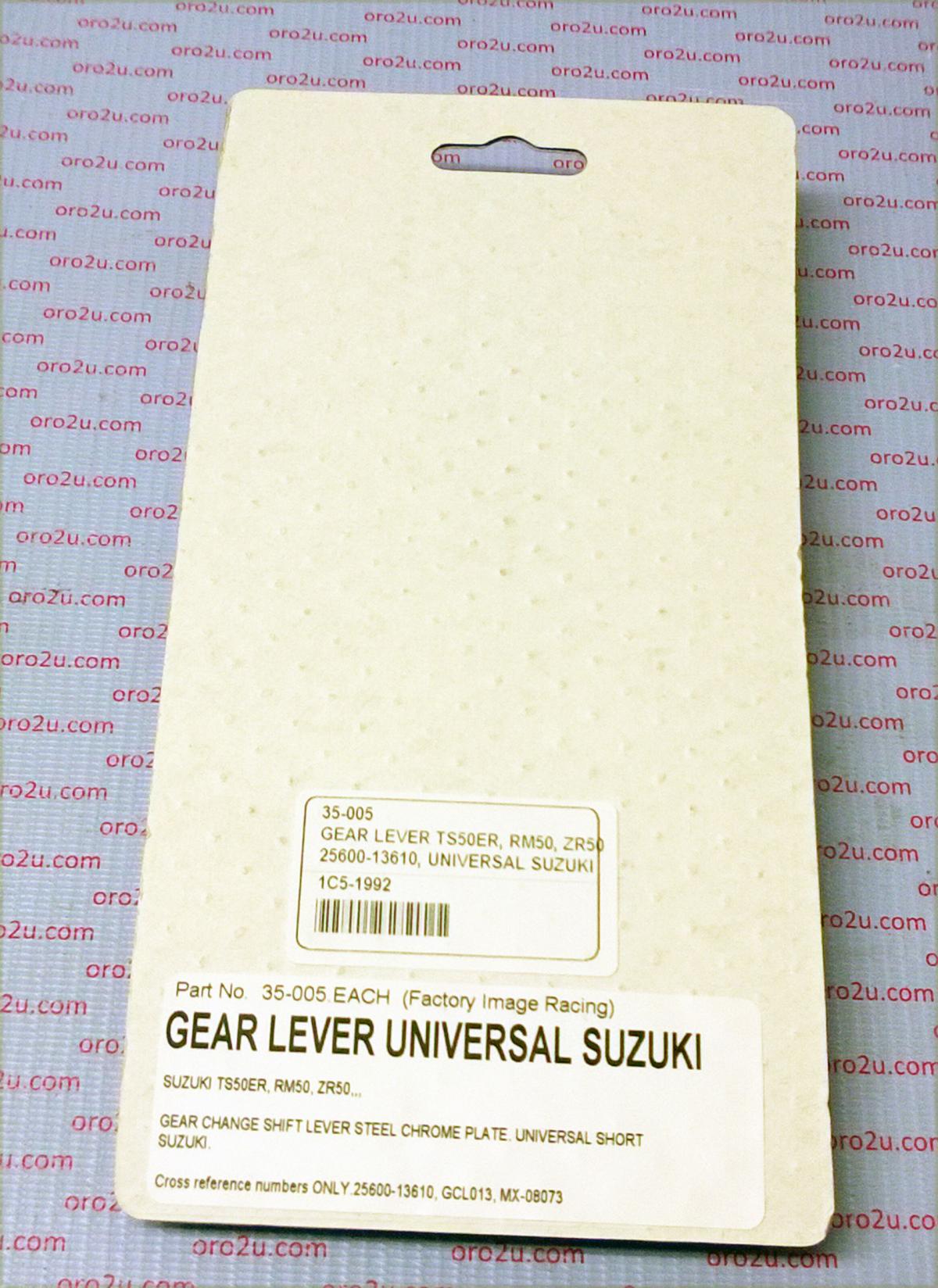 GEAR LEVER TS50ER, RM50, ZR50, 25600-13610, UNIVERSAL SUZUKI thumbnail 3