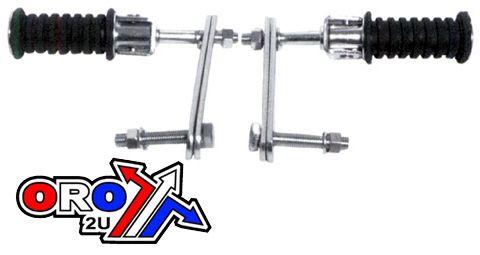 FOOT PEG SET BOLT ON BRACKETS EMGO 54-05420 image 1