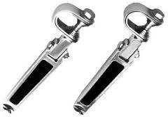 FOOT PEG SET BLACK RUBBER, EMGO 50-85408 thumbnail 2