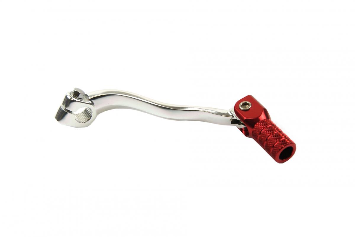 GEAR LEVER SHIFT 04-09 CRF250, SILVER / RED TIP MX-06133-1RD thumbnail 2