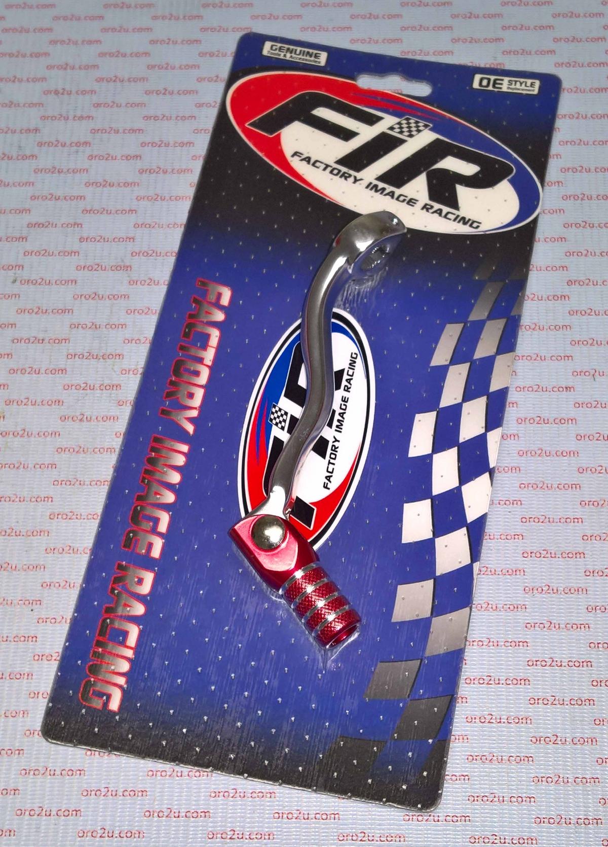 GEAR LEVER SHIFT 04-09 CRF250, SILVER / RED TIP MX-06133-1RD thumbnail 4