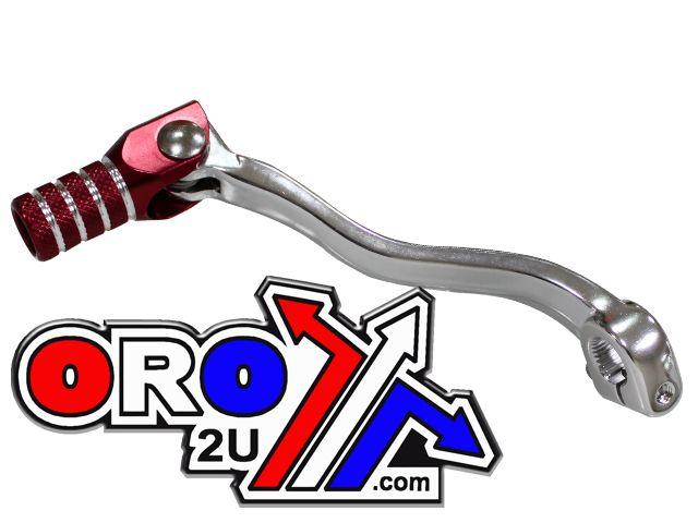 GEAR LEVER SHIFT 04-09 CRF250, SILVER / RED TIP MX-06133-1RD thumbnail 5