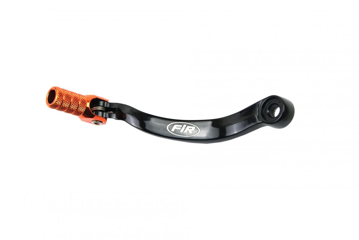 GEAR LEVER KTM BLK/ORANGE, ALUMINIUM FORGED 59034031000, FIR BRAND, BLACK & ORANGE