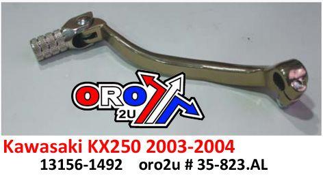 GEAR LEVER ALU KX250 03-04, 13156-1492 FORGED ALUMINUM thumbnail 2