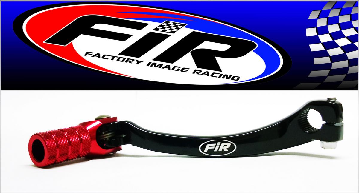 GEAR LEVER SHIFT 02-04 CRF450, ALUMINIUM FORGED 24700-MEB-771, FIR BRAND, BLACK & RED thumbnail 2