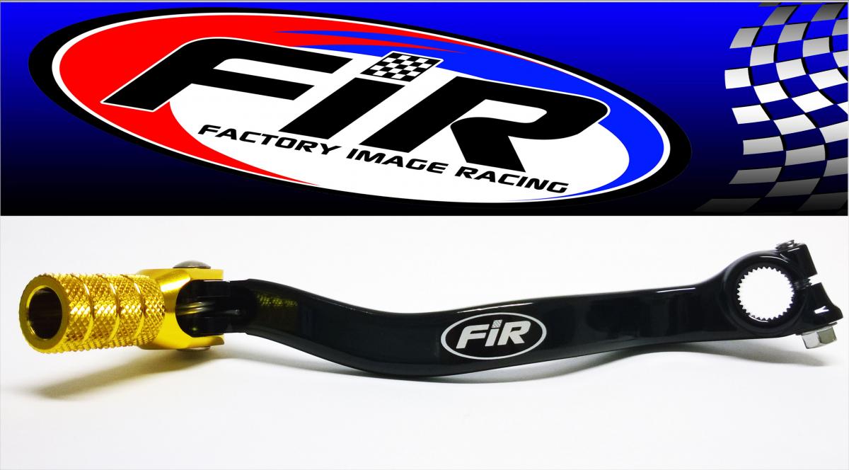 GEAR LEVER SHIFT RM 80 85, ALUMINIUM FORGED 25600-02B01, FIR BRAND, BLACK & GOLD thumbnail 2