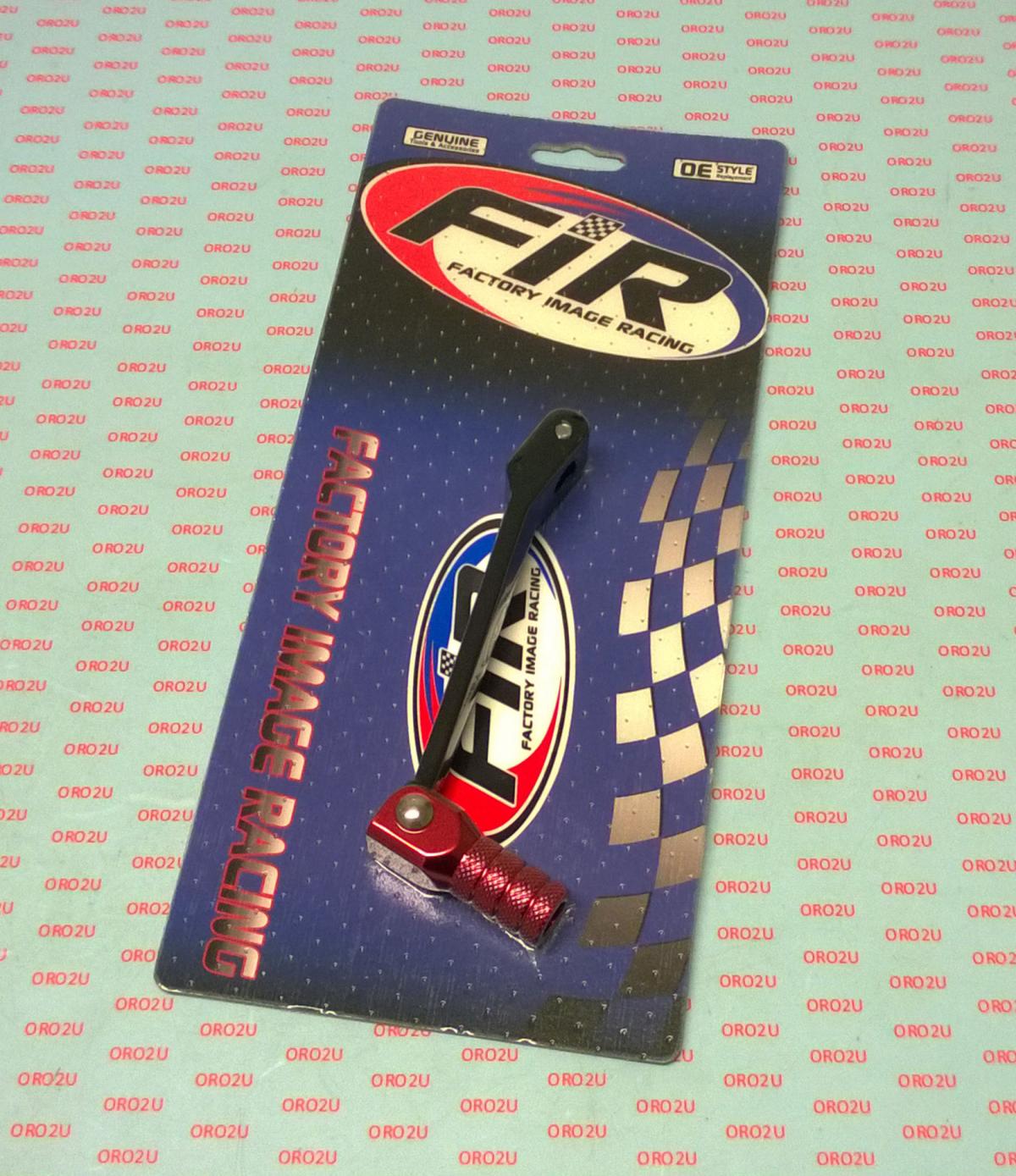 GEAR LEVER SHIFT BLACK CRF80/100, ALUMINIUM FORGED 24701-KN4-A60, FIR BRAND, BLACK & RED thumbnail 2