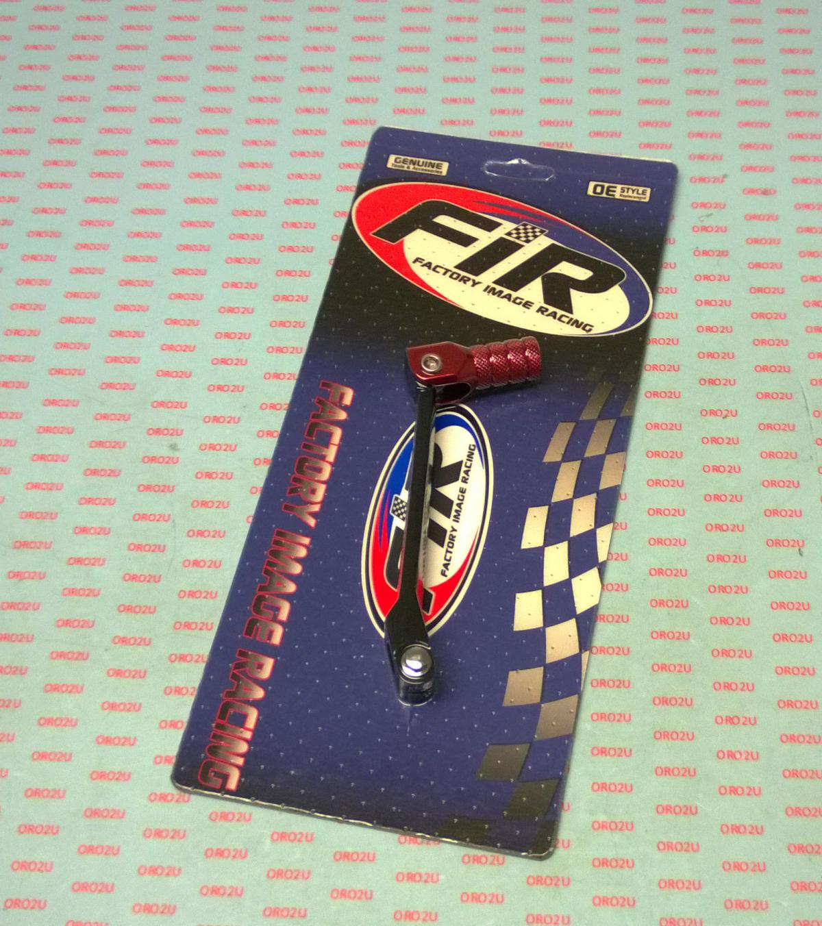 GEAR LEVER SHIFT BLACK CRF80/100, ALUMINIUM FORGED 24701-KN4-A60, FIR BRAND, BLACK & RED thumbnail 3