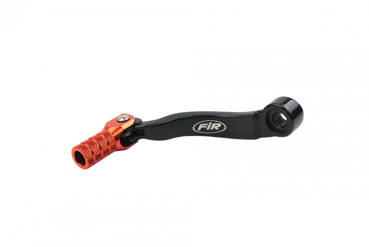 GEAR LEVER SHIFT KTM 125 17-22, ALUMINIUM FORGED 50434031000, FIR BRAND, BLACK / ORANGE