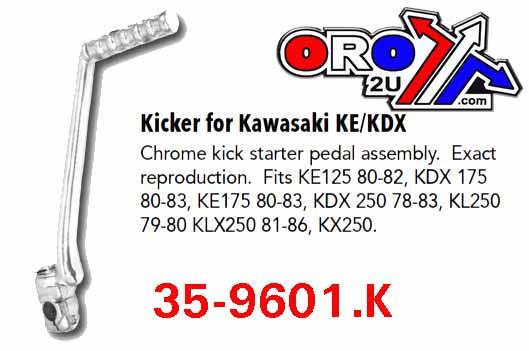 KICKSTART LEVER ASSY KE/KDX, Kawasaki KE KL/KLX/KX/KDX/KZ/125/175/200 thumbnail 2