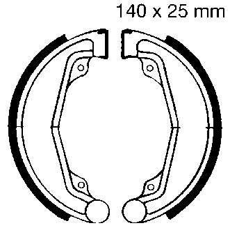 BRAKE SHOES H312 MC-05108 thumbnail 3