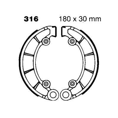BRAKE SHOES VESRAH VB-128 thumbnail 2