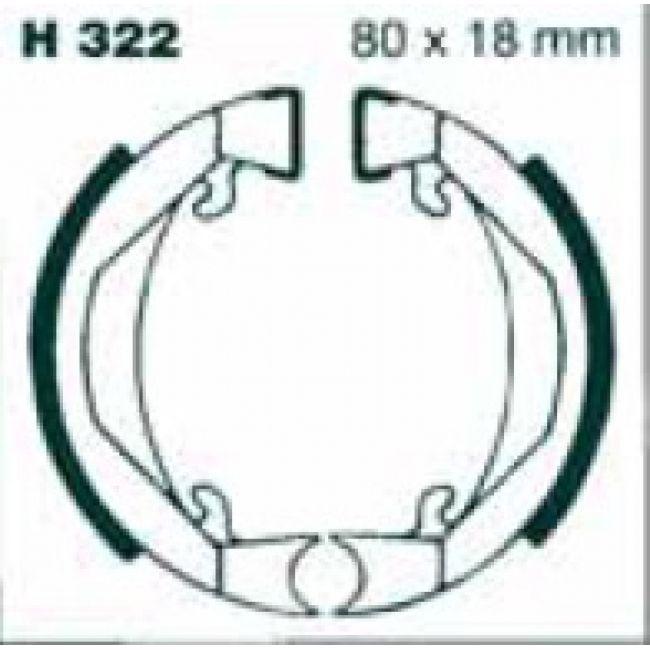 BRAKE SHOES KTM SX50 EBC S322 H322 thumbnail 2