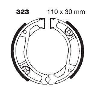 BRAKE SHOES HONDA XL250 XR250 EBC H323 VB140 S323 thumbnail 2