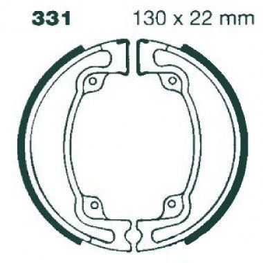 BRAKE SHOES HONDA CR125 CR250 CR480 CR500 EBC H331 S331 thumbnail 2