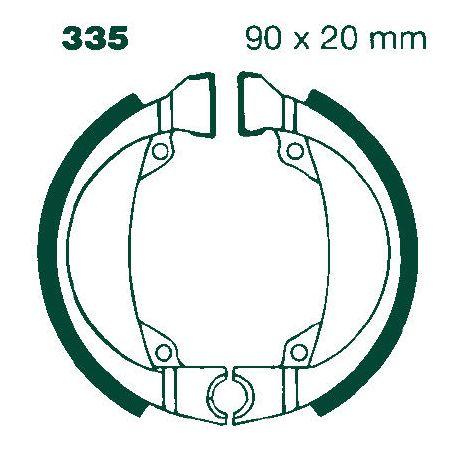 BRAKE SHOES HONDA SCOOTER EBC H335 thumbnail 2