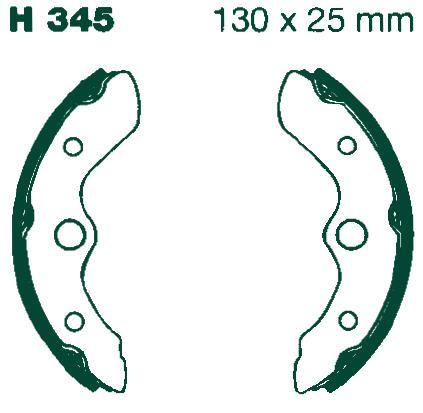 BRAKE SHOES SET HONDA TRX 200 250 300 EBC H345 thumbnail 2