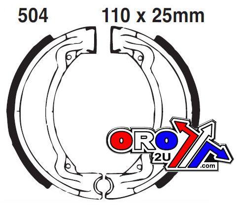 BRAKE SHOES YAMAHA EBC S504 Y504 thumbnail 2