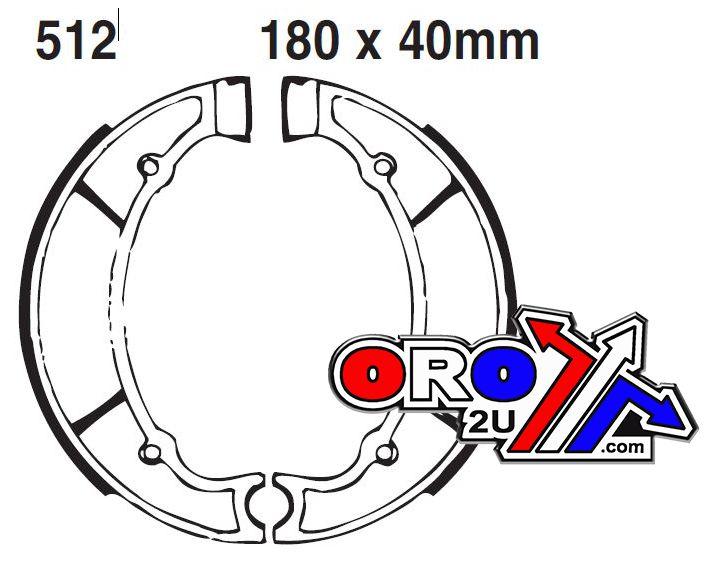 BRAKE SHOES YAMAHA EBC Y512 S512 thumbnail 2