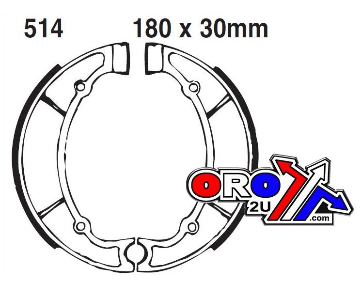 BRAKE SHOES YAMAHA RD 250 350 EBC Y514 thumbnail 2