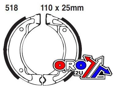 BRAKE SHOES EBC S518, Y518, 38-518.E thumbnail 2